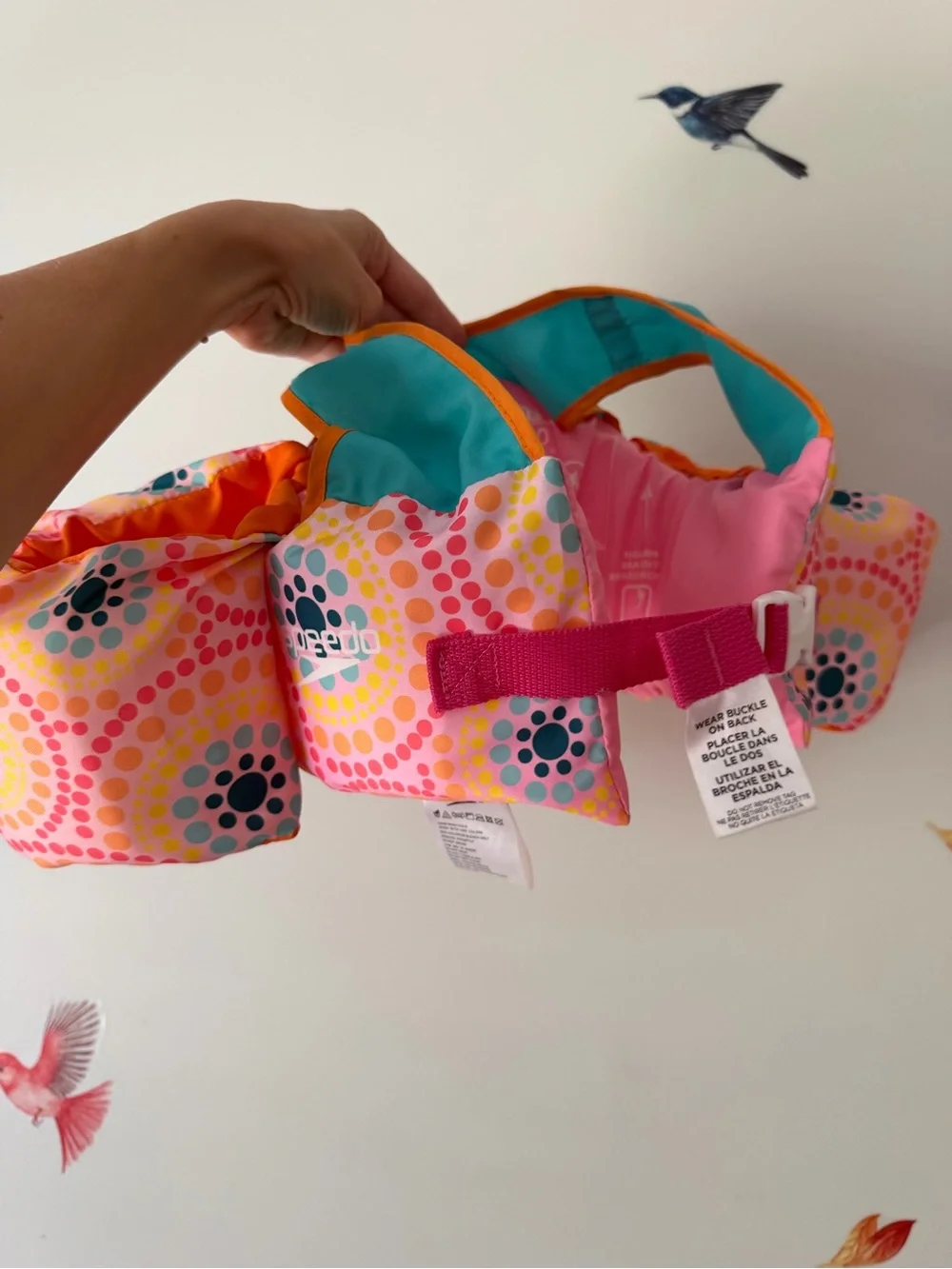 Speedo Pink, Teal & Orange Kids' Jellyfish Swim Bib